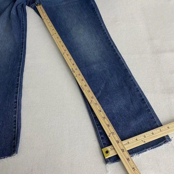 Lucky Brand Sweet Mid Rise Straight Cutoff Jeans Women's 8/29 Ankle Medium Wash - Picture 11 of 13